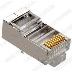 Штекер RJ45 AMP cat5E (8pin) в метал. экране (под FTP кабель)