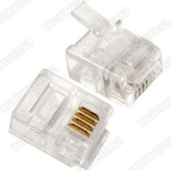 Штекер RJ11 6P4C  (4pin) 