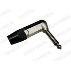 Штекер Джек 6.5mm mono (угловой) черный