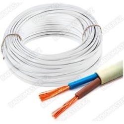 Кабель ШВВП 2*0.5 (1 метр) белый (Россия) Гост