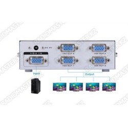 Сплиттер VGA ⟨1 вх x 4 вых⟩ MT-ViKI  MT-1504-K с питанием