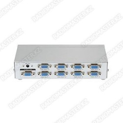 Сплиттер VGA (1 вх х 8 вых) MT-ViKI  MT-1508-K  питанием