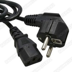 Шнур электр 10А/250v 1.5м (3pin) ААА  (для БП компьютера)