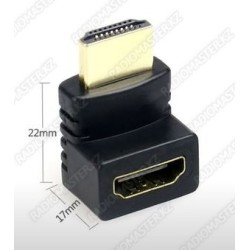 Переходник HDMI м - HDMI п (угловой 270 град.)