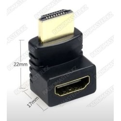 Переходник HDMI м - HDMI п ⟨угловой 270 град.⟩