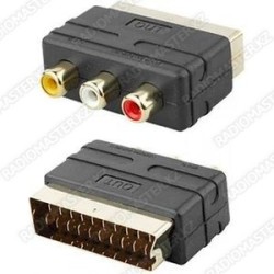Переходник SCART x 3RCA + SVHS (IN - OUT)