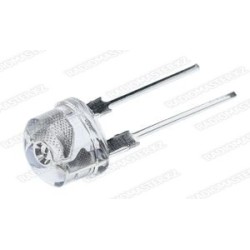 Светодиод для фонарика белый D-8mm (0.5w, 3.0v-3.2v)