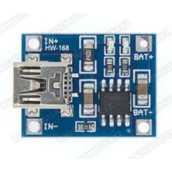 Контроллер заряда/разряда li-ion аккум. TP4056  5v 1a (без защиты) Micro USB