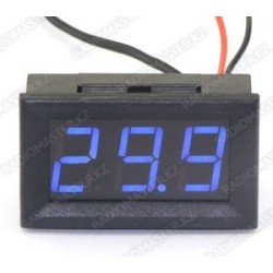 Электронный термометр (синий с подсветкой питаие 5-12v) -50+110гр.  (с выносным датчиком) 
