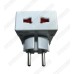 Тройник евро AIRSTAR PG7507 (16A/250V)