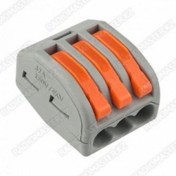 Разъем / зажим VAGO PCT-213 (тройной) 32A/250v/4kv  (0.08-2.5(4.0mm)