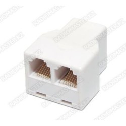 Телефонный Y разветвитель RJ11 (м) на 2 RJ11 (м)