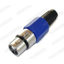 Штекер CANON XLR (синий) (п)