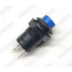 Кнопка DS-227 ⟨DS425⟩, Синяя, 12mm, 1.5А 250v 2pin ⟨разомкнутый⟩ без фиксации