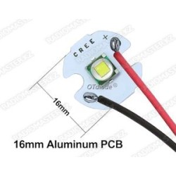Светодиод GREE XML-T6 с радиатором 16mm, 3.0v-3.6v, 5W, 6500K