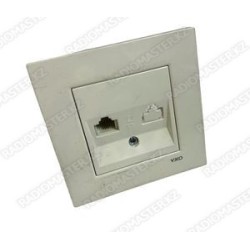 Розетка под 1 x (RJ11) в комплекте  (Внутреняя) VIKO