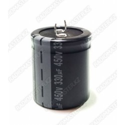 Конденсатор 330mF - 450v, (темп.105c,  40mm*30mm,Rybycon) электролитический полярный