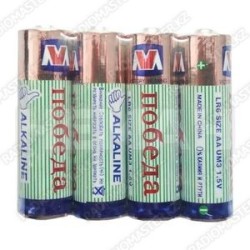 Элемент питания Победа 1.5v Alkaline AAA LR03 (BL-4)