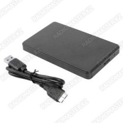 Корпус для жесткого диска  ATA 2.5 Sata to USB 3.0 + шнур, ЧЕХОЛ (черный)