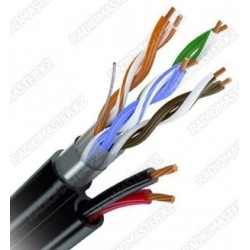 Кабель UTP cat5E (2*4 UTP+ Питание 2 *0.5)  CU APSD HSYV-5E  внешней прокладки (Бухта) 300m