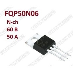 Транзистор 50N06 original ⟨FQP50N06⟩  N-канал 60В 50А [TO-220] [28*] металл