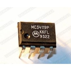 Микросхема MC34119P, Маломощный усилитель для телефонных аппаратов, 250мВт, 2В 16В [DIP-8] (№29)