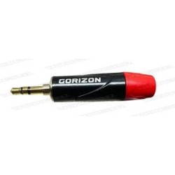 Штекер Джек 3.5mm Стерео GORIZON (Метал) Красный