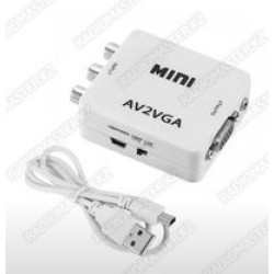 Преобразователь AV2 rca  to VGA  активный