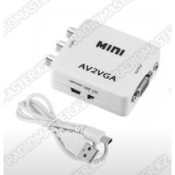 Преобразователь AV2 rca  to VGA  активный