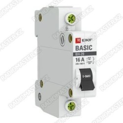 Автоматический выключатель 16A EKF BASIC BA47-29 1P