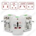Электрический перех. в розетку Travel adaptor 10А, 100-250V (5 in 1 универсальный) Белый 