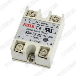 Реле FOTEK SSR-75DA однофазное твердотельное пост. тока, (IN 3-32 VDC) /  (24-380VAC) Taiwan