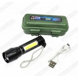 Фонарик метал 10 000 W (BL-511) MicroUSB зарядка