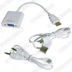 Преобразователь HDMI  to VGA  +питания micro USB  +AUX