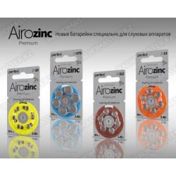 Элемент питания Perfeo Airozinc ZA675 1.45V (6шт в блистере) слух.апарат