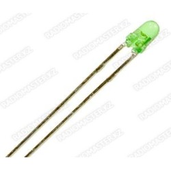 Светодиод непроз/зеленый D-3mm (3.2v-3.4v)