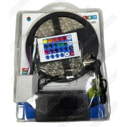 Лента светодиодная RGB 5050 (вл-защ/сил)   (бух-5 м.+ пульт упр.+ БП 12v 3A)