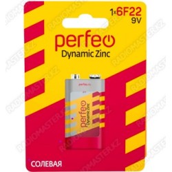 Элемент питания Perfeo 6F22  9V Dynamic Zinc (BL-1)