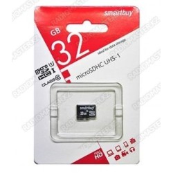 Флеш карта 32Gb Micro SD Smart Buy SDHC UHS-1 ⟨10 class⟩ без адаптера