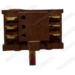 Переключатель для электроплит и конфорок, духовки TUV model SD 6 PIN (коричневый)