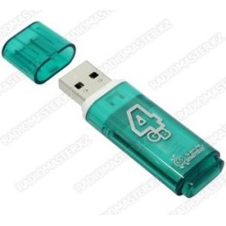 USB 2.0 накопитель 4Gb Smartbuy Glossy (зеленый)