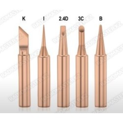 Жало для паяльной ст. МЕДЬ  (набор 5шт.-900T-I/K/B/3C/2.4D)