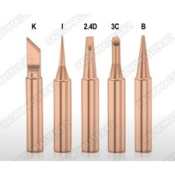 Жало для паяльной ст. МЕДЬ  ⟨набор 5шт.-900T-I/K/B/3C/2.4D⟩