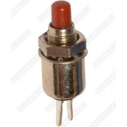 Кнопка DS-402 Красная, 5mm, 1.5А 250v 2pin (разомкнутый) без фиксации