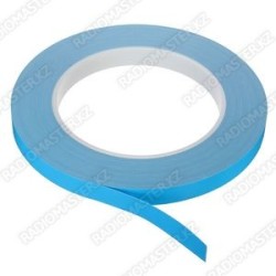 ТермоСКОТЧ синий, 15mm / толщина 0.5mm, теплопров.1.5W/m-K,180гр. (двухсторонний) LED/ЖК (20 метров