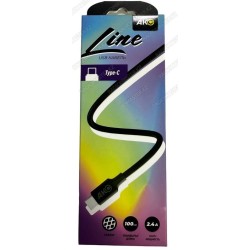 USB Data кабель АКС Line КТС-008, 2.4A, Type-C 1m