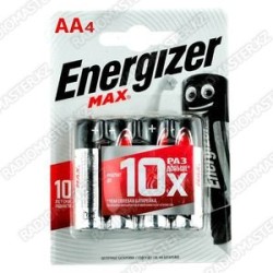 Элемент питания Energizer Max  AA-LR6 1.5v Alkaline BL-4