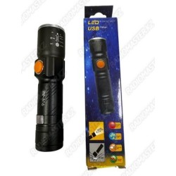 Фонарик MM-515/616 (1*18650)  USB-A