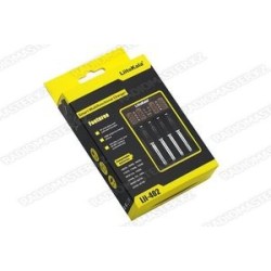 Зарядное устр. LiitoKala Lii-402 Smart Universal Charger Li-ion bat.  (слот-4)  micro USB