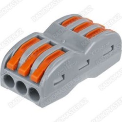 Разъем / зажим VAGO CT-223 (3*3 вход) 32A/400v (0.08-2.5(4.0mm)